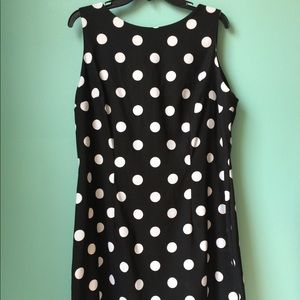 ALYX Black and White Polka Dot Sheath Dress